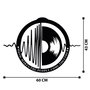 Wallity My Music v3 Escultura de pared negra